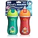 Chicco Insulated Flip-Top Straw Sippy Cup 9oz 12m+ (2pk) - Green/Orange