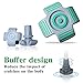 High Performance Crutch Rubber Tips,1 Pack of 2, Gray, 7/8 Inch