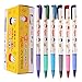 Dong-a Miffy Grip Oil Based Ink Ball Point Pen 0.38mm Excellent Writing (6 Color/pack of 24 Pens) Blue/black/red/green/Pink/sky Blue/