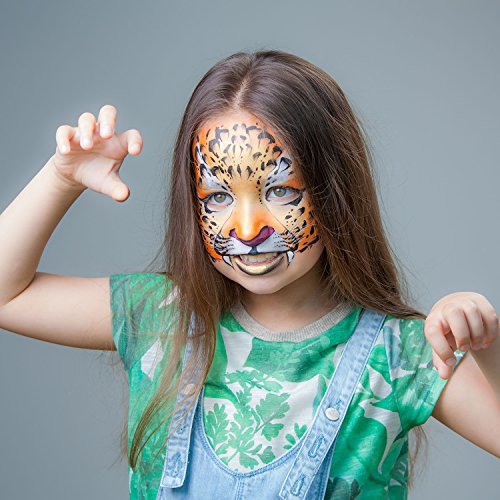 4 Color Custom Body Art Water-Based Airbrush Face and Body Paint Make-Up Kit ...