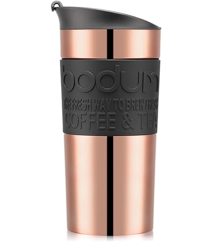 Amazon.com: Bodum Travel Mug, 0.45 l, Black, 8x8x20.8 cm : Home & Kitchen