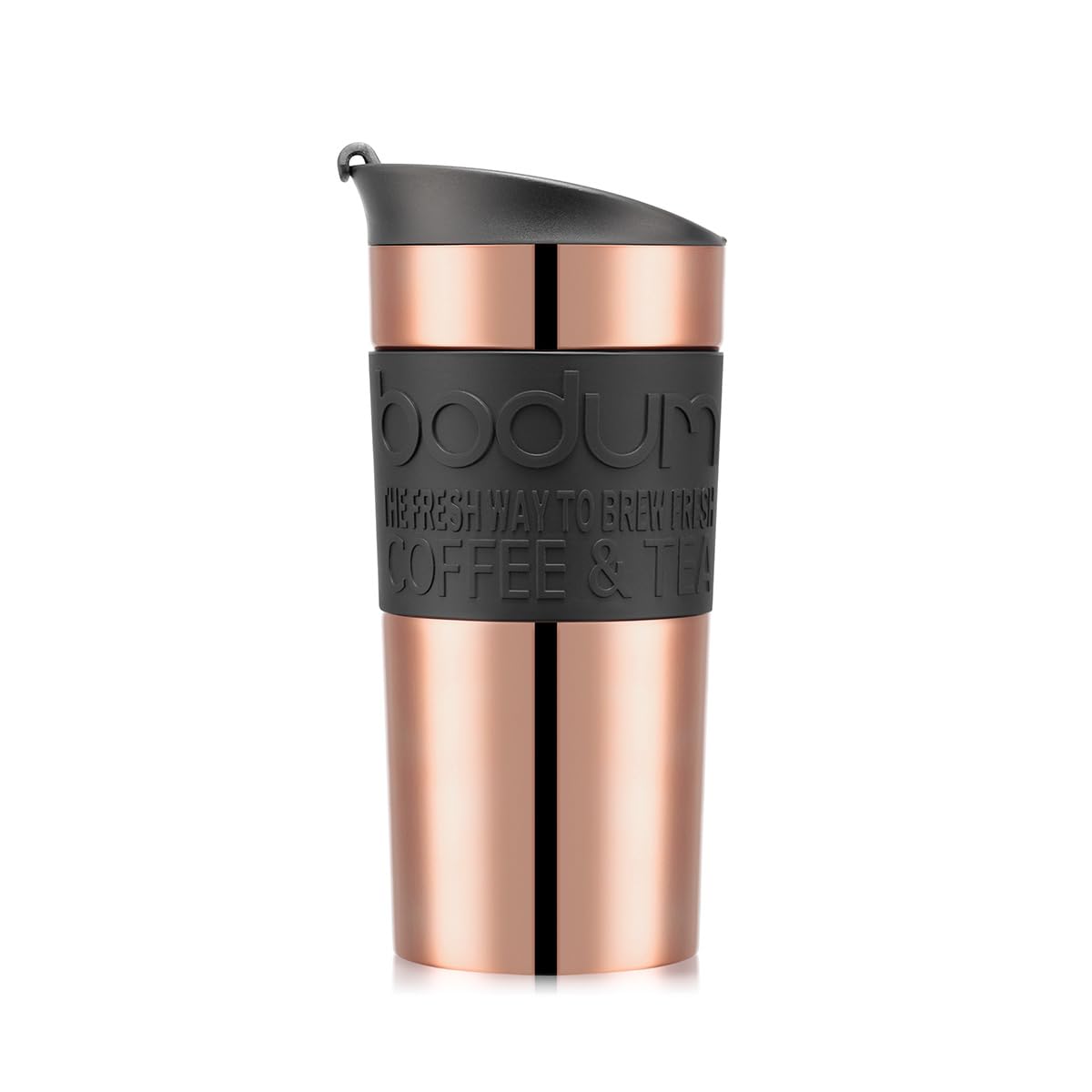 Bodum 11068-18S Travel Mug Vacuum Travel Mug, 0.35 l, flip lid, Copper