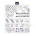BodyJ4You 120PC Body Piercing Jewelry Aftercare Dead Sea Salt 14G 16G Belly Ring Tongue Nose Tragus Lip Eyebrow Steel