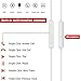 Earbuds Earphones Stereo Earphone Wired Noise Isolating Headphones with Mic and Remote Control for iPhone iPod iPad Samsung Android Smartphones Tablet Laptop 3.5mm [White] [2- PACK]