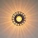 KOONTING Industrial Semi Flush Mount Ceiling Light, Metal Cage Pendant Lighting Lamp Fixture for Hallway Stairway Porch Bedroom Kitchen, Use 1 E26 Bulb, Black.