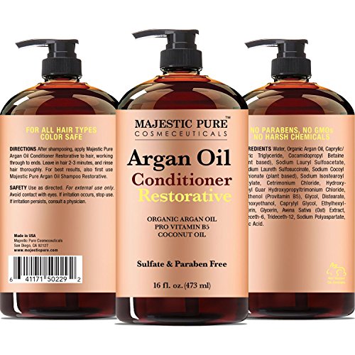 Majestic Pure Argan Oil Hair Conditioner, Pure and Natural for All Hair Types, Sulfates Free, Parabens Free - 16 Fl Oz - Thumbnail 4