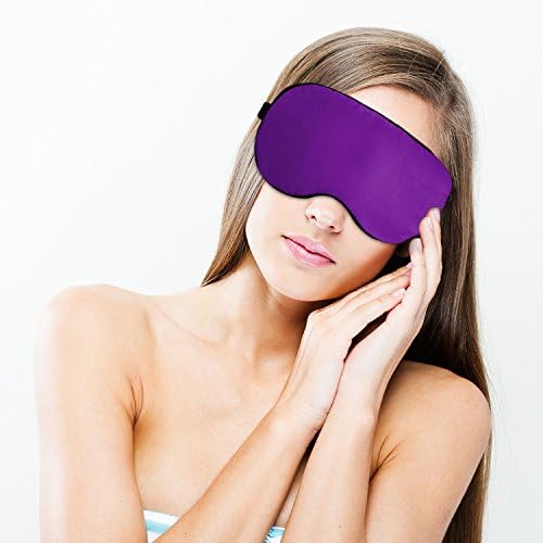 HuiWanFen Sleep Mask Eye Mask for Sleeping,Comfortable Sleeping Mask Night Eyeshades Blinder for Travel (Purple)
