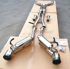 Amazon.com: 03-06 Nissan 350Z Dual Catback Exhaust System with Y-Pipe ...