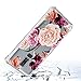 Galaxy J8 2018 Case,Samsung Galaxy J8 2018 Case with Flower,LUOLNH Slim Shockproof Clear Floral Pattern Soft Flexible TPU Back Cover for Samsung Galaxy J8 2018(Purple)