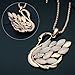BlueTop(TM) Korea Women Grade Swan Opal Long Pendant Crystal Sweater Necklace