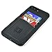 Dockem RFID Blocking Card Case for iPhone 8 Plus and 7 Plus with Full Edge Bumper Protection - Durable TPU Minimalist Synthetic Leather Wallet Case: Professional Executive with 2 Card Slots