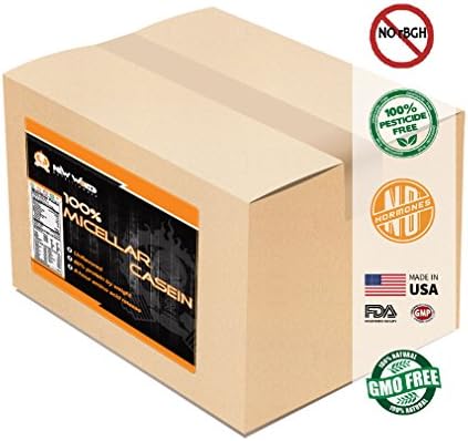 New World Nutritionals 100% Micellar Casein Protein powder,Stimulate Muscle Growth-Enhance Recovery,Long-Lasting,Bulk Direct, (3 pounds, Unflavored)