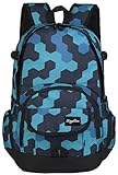 Z-joyee Fashion High School Backpacks for Boys Girls Bookbags Travel Laptop Bags