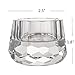 Donoucls Crystal Tealight Candle Holders Votive Candle Holder Decorations for Home Table 2.5