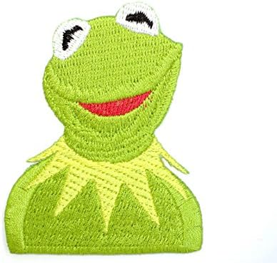 Muppets Kermit the Frog Iron On Sew On Emroidered Badge PatchApprox: 2.9"/7.4cm x Approx: 2.2"/5.8cm By MNC Shop