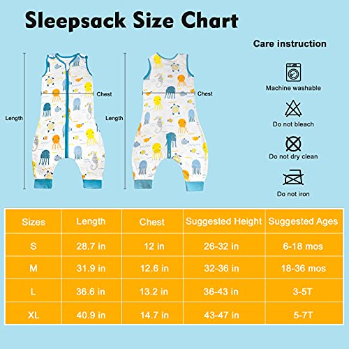 MOEMOE BABY Newly Baby Sleep Sack with Legs Toddler Sleeping Sack