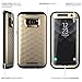 Galaxy S7 Edge Case, Clayco [Hera Series] Full-Body Rugged Case with Built-in Screen Protector for Samsung Galaxy S7 Edge (2016 Release) (Gold)