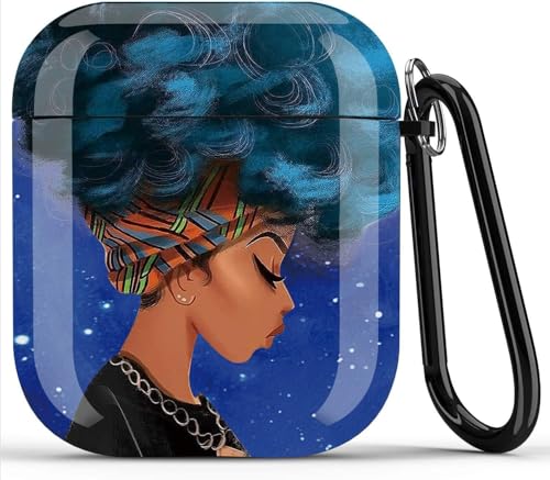 Afro Black Girl Airpods Case