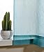 Mysky Home Back Tab and Rod Pocket Window Crushed Voile Sheer Curtains for Living Room, Teal, 51 x 63 inch, Set of 2 Crinkle Sheer Curtain Panels