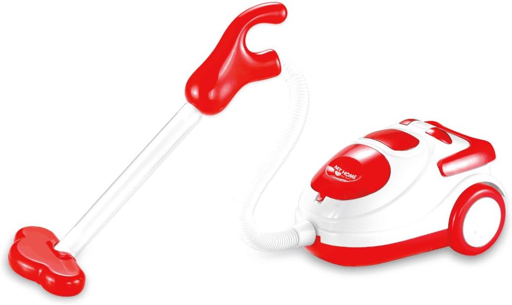 Children Realistic Large Vacuum Cleaner Hoover Pretend Play Cleaning Toy Red/White