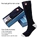 Rechargeable Battery Heated Socks Kit for Chronically Cold Feet for Women and Men (Dark blue)