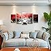 youkuart canvas wall art 5-Piece Red Woods Waterfall Canvas Print Paintings for Wall and Home Decor