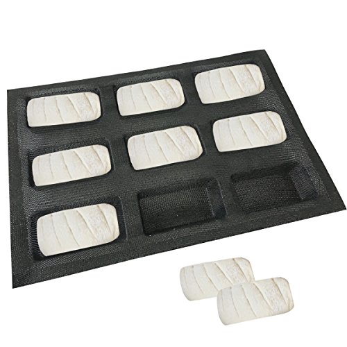 Bluedrop Silicone Bread Forms Rectangle Molds Non Stick Perforated Bakery Tray