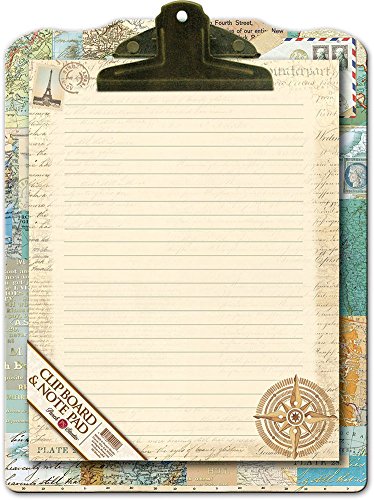 Punch studio home office clipboard & notepad gift set atlas