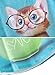 Futurino Women's Lovely Cup Cat in Teacup Print Short Sleeve T shirt Tops (L, White),White,Large