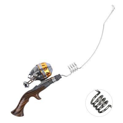 Emmrod Fishing combo casting pole Spinning rod Spincast reel Stainless portable casting fishing pole Precious ebony handle fishing rod