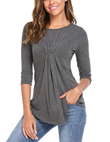 #RankBoosterReview #Sponsored  #Women Shirring Drape Front Blouse Vogue Scoop Neck