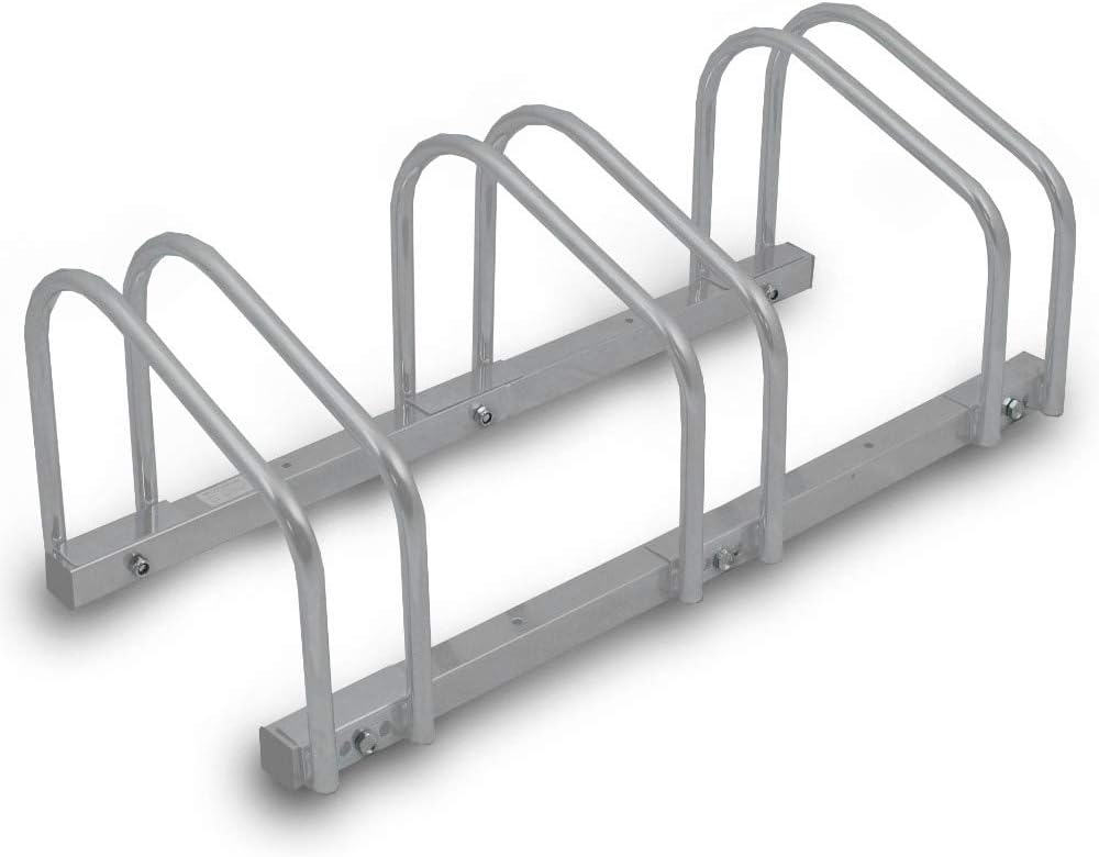 BITUXX® Fahrradständer Aufstellständer Radständer Fahrrad Bike Ständer Metall Platzsparend (Für 3 Fahrräder)