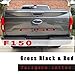 Arita Tailgate Insert Letters for Ford F150 2018 2019 2020-3M Adhesive & 3D Raised Metal Tailgate Decal Letters - Gloss Black with Red Border