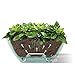 Santino, Self Watering Planter CALIPSO Oval Shape L 9.4 Inch x H 5.1 Inch Shade/Shade, Indoor Flower Pot for All House Plants, Flowers, Orchids