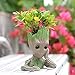 Groot Action Figures Fashion Guardians of The Galaxy Flowerpot Baby Cute Model Toy Pen Pot Best Christmas Gifts For Kids (Thinking tree)