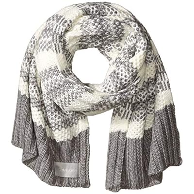 Calvin Klein Women's Honeycomb Stripe Scarf Calvin Klein Women's Honeycomb Stripe Scarf