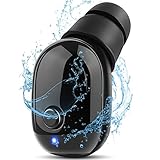 Bluetooth V4.2 Earbud Headphone Wireless Waterproof Sweatproof Noise Cancelling Sport Mini Comfortable Earphone with Mic Fit for iPhone and Android Devices Driving Running Cycling(Only One Earbud)