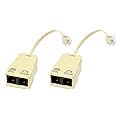 iMBAPrice® (Pack of 2) in-line DSL Splitter w/Noise Filter