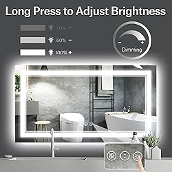 ISTRIPMF 55 x 30 Inch LED Bathroom Mirror, Backlit