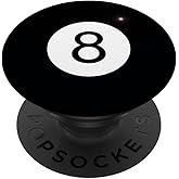 8-Ball Eight-ball billiards PopSockets Adhesive PopGrip