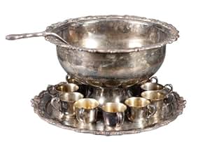 Amazon.com: Sheridan Silver Plated Punch Bowl Set: Home & Kitchen