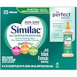 Similac For Supplementation Infant Formula with Iron, Ready-to-Feed Bottles, 2 Ounce, (Pack of 48)