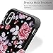 iPhone X Case for Girls Women, iPhone X Floral Case, OEAGO Shockproof Heavy Duty Protection Dual Layer Armor Protective Case Cover for Apple iPhone X (Rose Flower)