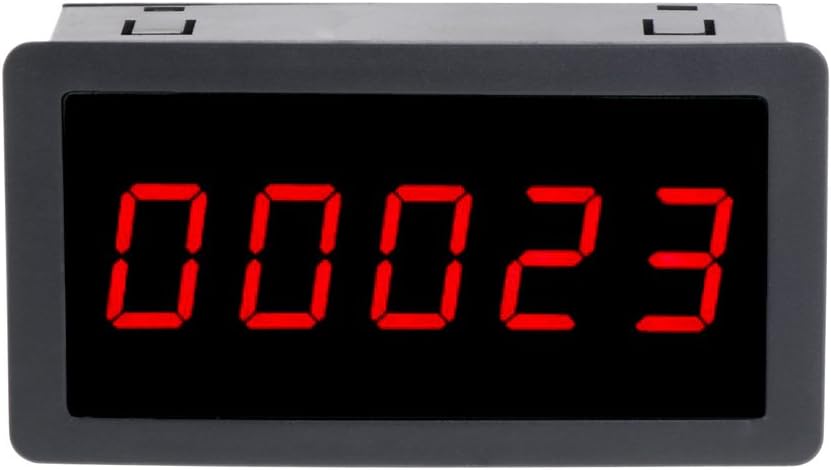 qianqian56 DC 12-24V Red 5 Digit 0.56" LED Panel Counter Meter Up Plus Totalizer 0-99999