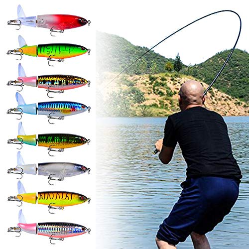Leurre De Pêche Leurre À Hélice Set Leurres De Truite Cuillères De Pêche Appât Dur Queue Tournante Appât De Pêche…