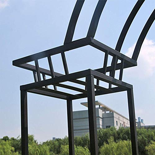 LXLH Bogen für Pflanzen, Torbogen für Garten, Gartenbogen mit Blumentopfständer, 222 cm x 34 cm x 245 cm, Unterstützung… – Bild 5