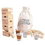 MyMealivos Party Drunken Tower The Grab A Piece Drinking Game with Carrying case