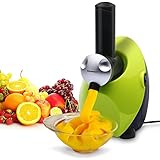 Excelvan Automatic Frozen Fruit Ice Cream, Yogurt and Dessert Maker Blender, Green