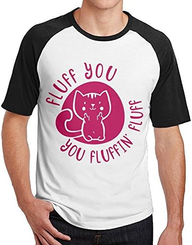 Xin Pilig Slovenly Fluff You You Fluffin' Fluff 6 Raglan Shirt Short-Sleeve Mens