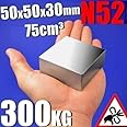AOMAG® Rare Earth Neodymium N52 Bar Block Rectangular Magnet 50 x 50 x 30mm